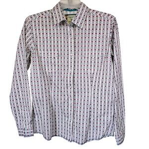 Panhandle Rough Stock Geometric Print Button Shirt Small Western Cowgirl Rodeo‎